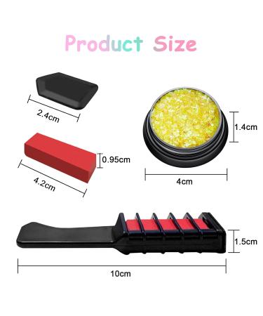 10 Colors Set Hair Chalk for Kids | Washable Temporary Hair Color | Perfect for Carnival Halloween Christmas & Parties - Buy Online on GoSupps.com