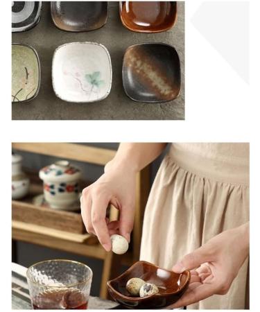 Fruit Bowl Snack Containers Condiment Plate Tableware Mustard Small Plate Ceramic Dish Condiment Plate Fast Food Plate Household Vinegar Dishwashing Soy Sauce Breakfast Bowls (Color : A) (B) - Buy Online on GoSupps.com