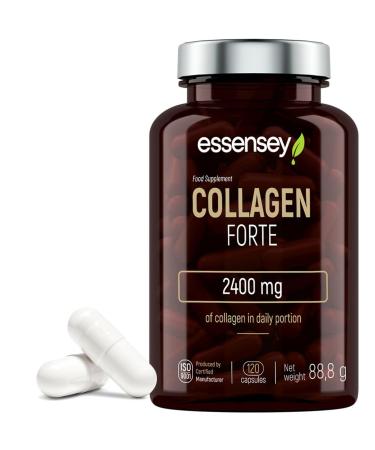 ESSENSEY - Collag ne Forte I 2400 mg par dose quotidienne recommand e I 120 g lules I Collag ne hydrolys de type I SOLUGEL I 60 doses quotidiennes I Facile avaler