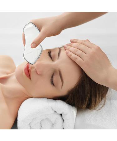 Shxupjn Guasha Tool For Face Stainless Steel Scraping Comb For Face Physical Sculpting Sha Tool For Waist Back Shoulders Legs Neck Body - Buy Online on GoSupps.com