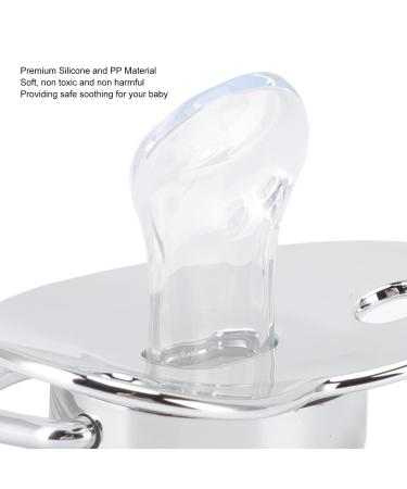 Schnuller Clip Set for Newborns - Bling Baby Pacifier DIY Photo Decoration Safe & Exquisite Souvenir (Silver) - Perfect for 6-18 Months & Parties | International Shipping Available - Buy Online on GoSupps.com