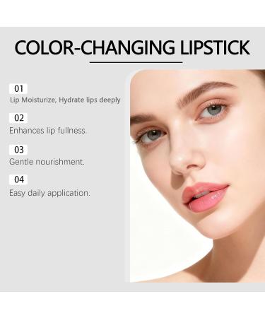 JASUAI Color Changing Lipstick with Gold Flakes Transfer Resistant Lip Balm Clear Long Lasting Moisturizing Shiny 24 Hour Gloss Hyaluronic Acid Nourishing Lip Plumper Gloss 4 - Buy Online on GoSupps.com