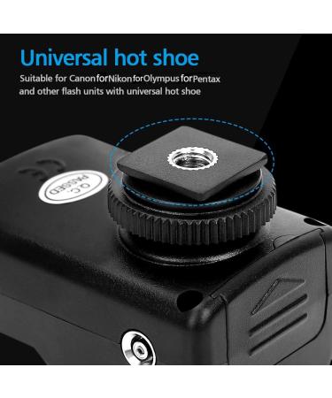 16 Channel Wireless Flash Trigger Set 433MHZ Shutter Release Kit for Canon/Nikon/Olympus/Pentax - Black - Buy Online on GoSupps.com