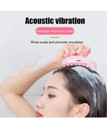 Electric Silicone Scalp Massage Brush - Hair Cleaning & Dandruff Removal Device for a Refreshing Shower Experience - Buy Online on GoSupps.com