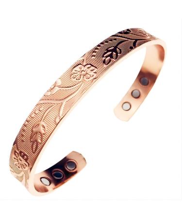LORNREIN- Copper bracelet magnetic bracelet with 6 magnets for men and women