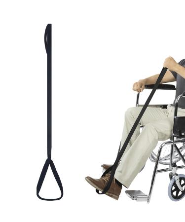 Leg Lifter Strap for Mobility Aid - Single Loop Leg Lifter Mobility Aid for Bed Hip and Knee Replacement Recovery Kit for Disabled Elderly Walking Stroke Rehabilitation Support (Black) - Buy Online on GoSupps.com
