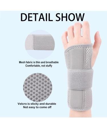 Buy Large Black Left Hand Thumb Splint & Wrist Brace for Carpal Tunnel Arthritis & Injuries - Hand Support for Pain Relief - Buy Online on GoSupps.com