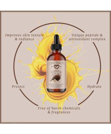 Natural Born Oils Baobab Oil 8oz Organic Cold-Pressed Antioxidant-Rich Enhances Skin Elasticity Strengthens Hair - Buy Online on GoSupps.com