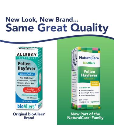 bioAllers Pollen Hayfever Allergy Treatment - Homeopathic Relief for Sneezing, Congestion & Itchy Eyes | 1 Fl Oz - Buy Online on GoSupps.com