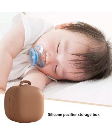 Buy Silicone Pacifier Case - Portable Dustproof Protective Cover for Travel - Brown - Buy Online on GoSupps.com