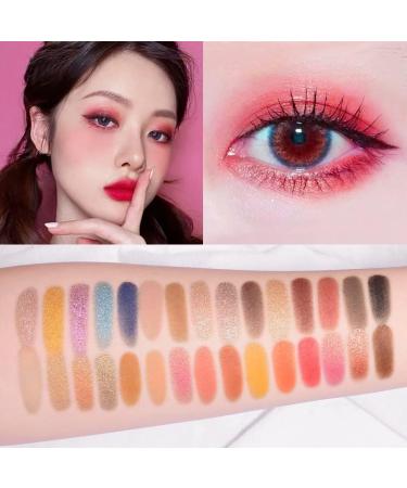 Eyeshadow Palette Shimmer Matte Eyeshadow Palette 30 Colors Eye Shadow Makeup Shiny Daily Makeup for Beginners Professional Makeup (B) - Buy Online on GoSupps.com
