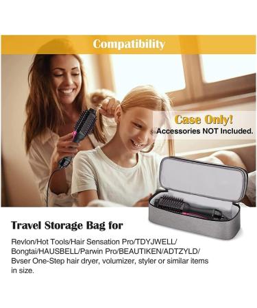 qazaa Double Layer Travel Hair Dryer Organizer Curling Wand Organizer Bag - Buy Online on GoSupps.com