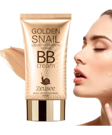 PUCHEN Snail Repair Bb Cream Face Bb Cream Makeup Dry Skin 50ml Lightweight Hydrating Foundation with Liquid Coverage High and Natural Full Coverage - Buy Online on GoSupps.com