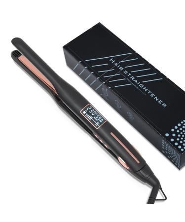 Mini straightener professional hair smoothing for short hair men bear and pony smoothing iron curls and smooth 15s Schnellheiz 80-230 C LCD display 10 mm narrow flat hair styling tools