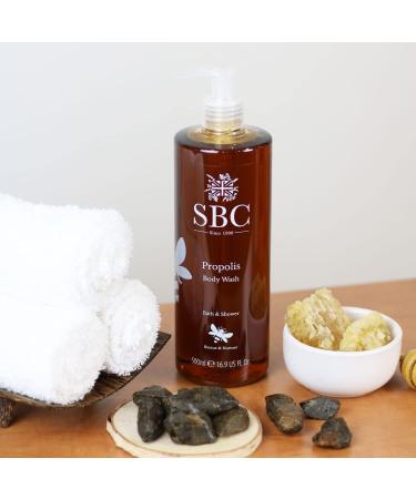SBC Skincare Propolis Body Wash 1000ml Soothing Propolis Shower Gel For Sensitive Skin Bath And Shower Body Wash For Men And Women - Buy Online on GoSupps.com