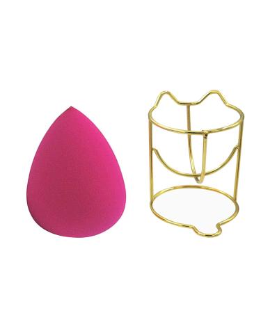 Makeup Sponge Beauty Sponge Blender with Dual Layer Structure Latex-Free Beauty Blender with makeup holder Pink