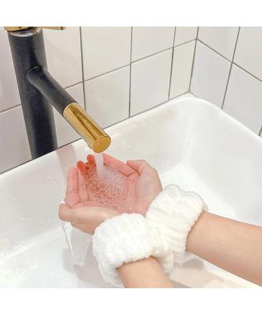Spa Headband Wrist Washband Wash Set Puffy Headband Bubble Headband for Women Girls Makeup Headband and Wristband for Skincare makeup headband for Washing Face Shower Black - Buy Online on GoSupps.com