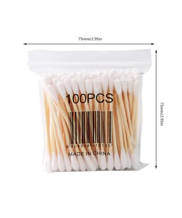 Ba30DEllylelly 100% Soft Bag Wooden Double-Headed Cotton Swabs | Best Sanitary Beauty & Makeup Swab Sticks for Global Shipping - Buy Online on GoSupps.com