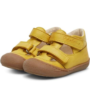 Naturino Puffy-Leather Shoes 4 UK Yellow Giallo 0g04 - Stylish and Comfortable Kids Footwear - Buy Online on GoSupps.com