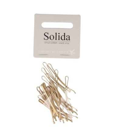 Solida Essentials hair clip 4cm gold 20 pieces
