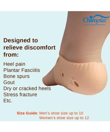 Chiroplax Heel Cushions - Pain Relief for Plantar Fasciitis, Achilles, Gout - 4 pcs - Buy Online on GoSupps.com