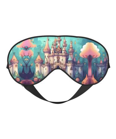 Classical Castle Eye mask Soft Elastic and Adjustable Nighttime Comfort Sleeping mask Suitable for Both Men and Women