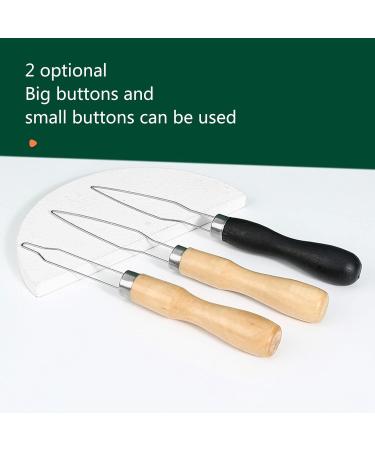 Button Hook Wood Handle Wire Pull Through Aids Button Helper Button Assist Device Dressing Aid Assist Device Tool - Buy Online on GoSupps.com