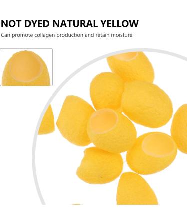 PRETYZOOM Lot de 12 Boules Nettoyantes Visage en Soie Naturelle Jaune Exfoliation Douce Nettoyage de Beaut Bio Coques de Cocons de Soie Soin Visage Naturel et Hypoallerg nique Peau - Buy Online on GoSupps.com