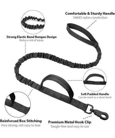 Tactical Dog Collar with Control Handle & Leash | Military-Grade Soft Padded Nylon Dog Collar - Shop Now! - Buy Online on GoSupps.com