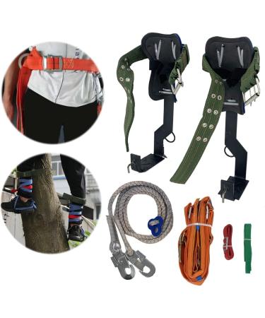 CDZHLTG Tree Climbing Equipment Set | Fall Protection Rope Climbing Belt & Gear for Outdoor Mountaineering - Buy Online on GoSupps.com