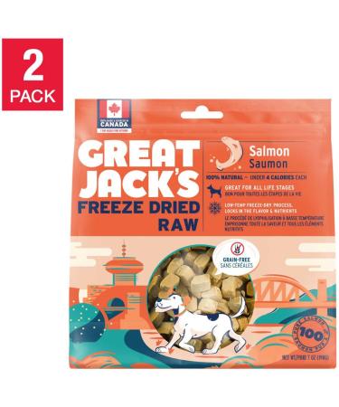 Great Jack s Freeze-Dried Raw Salmon Dog Treats 2-Pack - Buy Online on GoSupps.com