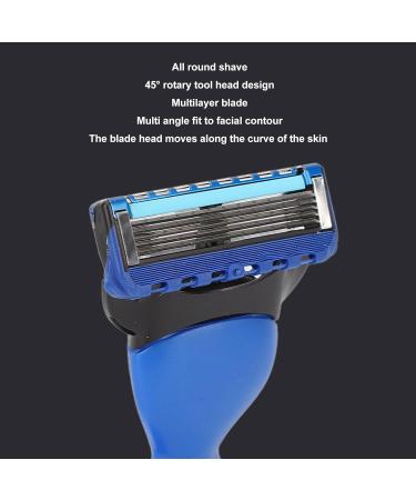 Buy Manual Disposable Razor for Women - Rotating Blade Head Removable & Washable - Satellite Design (Blue) - Fast International Shipping - Buy Online on GoSupps.com