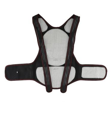 YMGSCC Self Heating Back Support Waist Brace Magnetic Correction Belt Posture Spine Lumbar(M) Medium As Shown