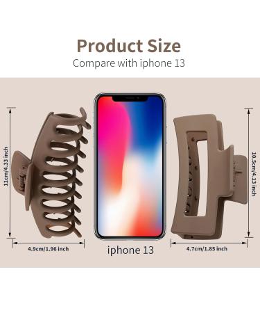 8-Piece Hair Clip Set - 11cm Matte Hair Clips for Thick & Thin Hair - Stylish Accessories & Gift Idea - Buy Online on GoSupps.com