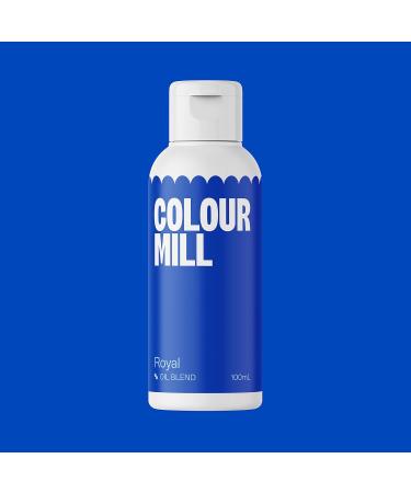 Colour Mill Oil Based Food Colouring *Bulk* 100ML - Buttercream Fondant Sugarpaste Icing and Chocolate Colour (Royal Blue) - Buy Online on GoSupps.com