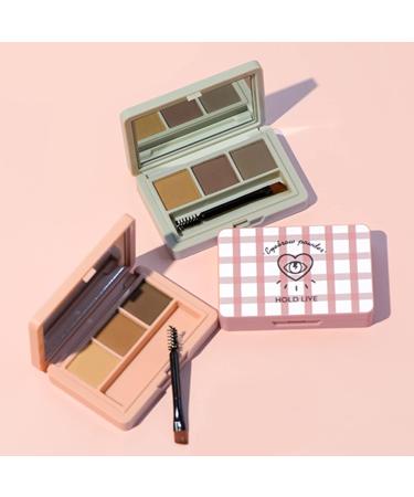 Eyebrow Powder XIXIAN 6g Three-color Eyebrow Powder Shaping Down Fogbrow Powder Natural Three-dimensional Waterproof Long-lasting Shaping Eyebrow 03 Olive green - Buy Online on GoSupps.com
