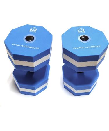 Octagon Water Aerobic Foam Dumbbells - 1 Pair, Pool Resistance for Water Fitness, Weight Loss Exercise Equipment by davidamy's gift - Buy Online on GoSupps.com