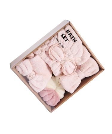 Healvian 1 Set Dry Hair Towel Set Absorbent Towels Bath Ball Home Shower Ball Bath Sponge Twisted Yarn