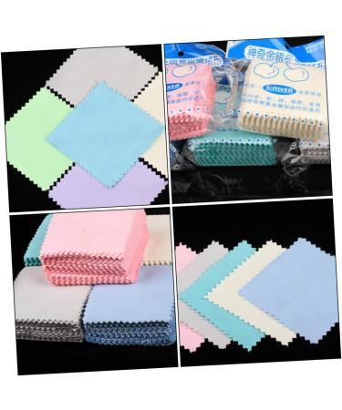 50 Pcs Silver Polishing Cloths - Microfiber Eyeglasses & Jewelry Cleaning Wipes | Streak-Free Flannel Screen Cleaner - Buy Online on GoSupps.com