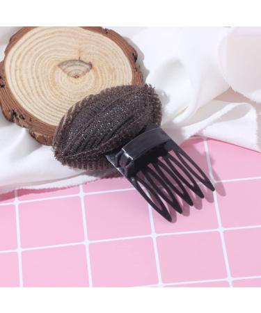 MOKALYNN 2Pcs Invisible Fluffy Hair Pad for Women - Hair Cushion Sponge Clip for Perfect Puff - Hair Accessories for Girls - Black & Brown - Buy Online on GoSupps.com