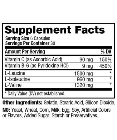 PROLAB BCAA PLUS - Branched Chain Amino Acids Capsules (180 Count) | International Shipping Available - Buy Online on GoSupps.com