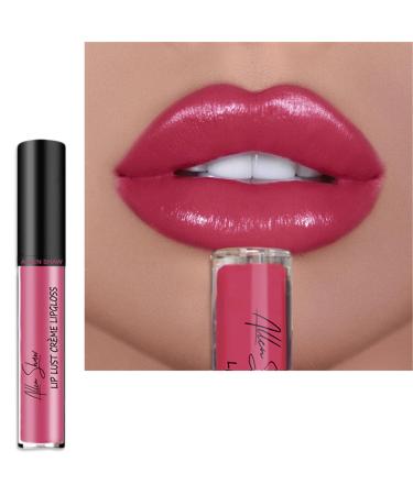 JKMXBX Allen Shaw Lip Lust Creme Lip Gloss Waterproof 12 Color Long Lasting Lip Gloss (6)