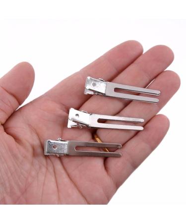 50 U-Shaped Hair Clips - Metal Alligator Clips for Hair Extensions & Styling | Double Prong Pin Curl Setter | DIY Hair Accessories - Buy Online on GoSupps.com