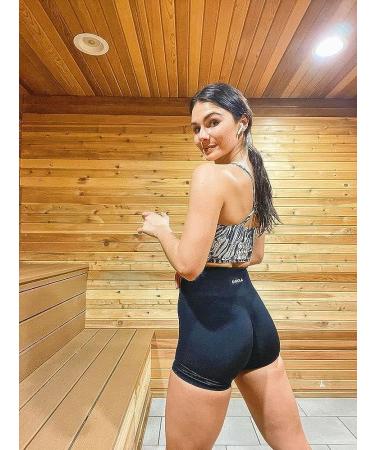 AUROLA Women's Seamless Scrunch Workout Shorts - Small Black | Gym, Yoga, Running, Active Exercise Fitness - Buy Online on GoSupps.com