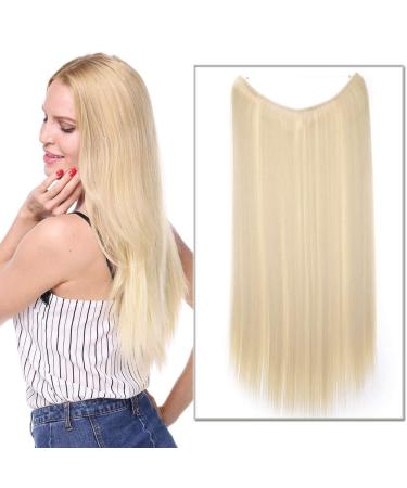 Silk-Co hair extension with rubber band smooth extensions with invisible cord synthetic hair part such as real hair hair sealing hair extensions for women bleach 50cm 50 cm bleach - Buy Online on GoSupps.com