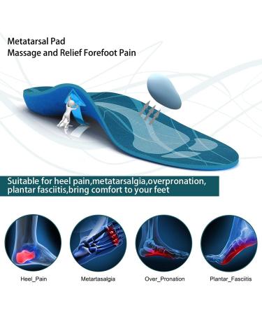 Plantar Fasciitis Arch Support Insoles for Women | Comfort Gel Orthotics for Metatarsalgia & Flatfoot | Pain Relief Insoles - EU Size 35-37 (24cm) - Green - Buy Online on GoSupps.com