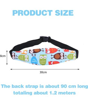 Baby Kids Safety Head Support Hugger - Blue Neck Protection Belt for Car Seat - Buy Online on GoSupps.com