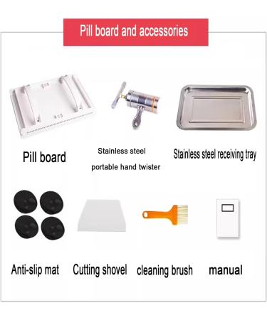 Tapioca Pearls DIY Tools for Milk Bubble Tea Small Manual Pill Rubbing Board with Anti-Slip Mat Cutting Shovel Stainless Steel Receiving Tray Traditional Chinese Medicine Pill Making Machine - Buy Online on GoSupps.com
