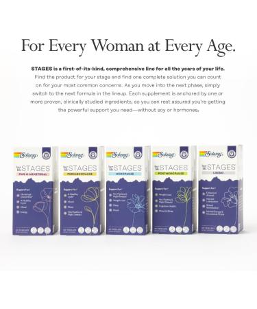 Solaray Perimenopause Supplements for Women | Hot Flashes Relief & Menopause Support | Saffron & Chasteberry | Hormone-Free | 60 VegCaps | 60-Day Guarantee - Buy Online on GoSupps.com