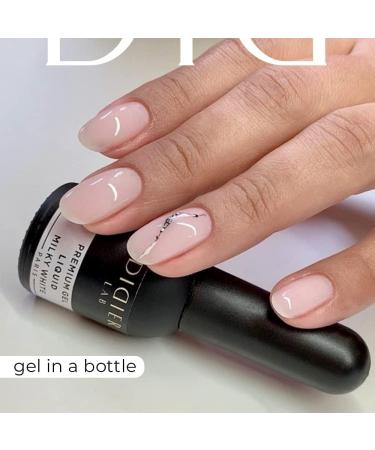Didier Lab Premium Milky White Builder Gel 10ml - Nail Extension, Strengthener, Repair - LED UV Gel for Nail Forms - Hardener and Builder in a Bottle - Buy Online on GoSupps.com